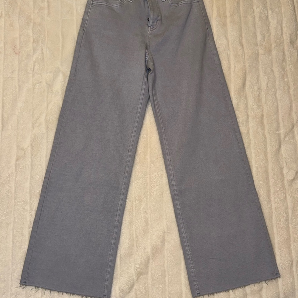 Grey Blue Straight Leg Women's Jeans Wild Oak Boutique